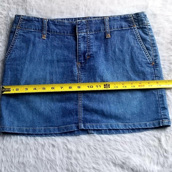 Express Precision Fit Vintage Jean Skirt stretchy - Picture 3 of 7